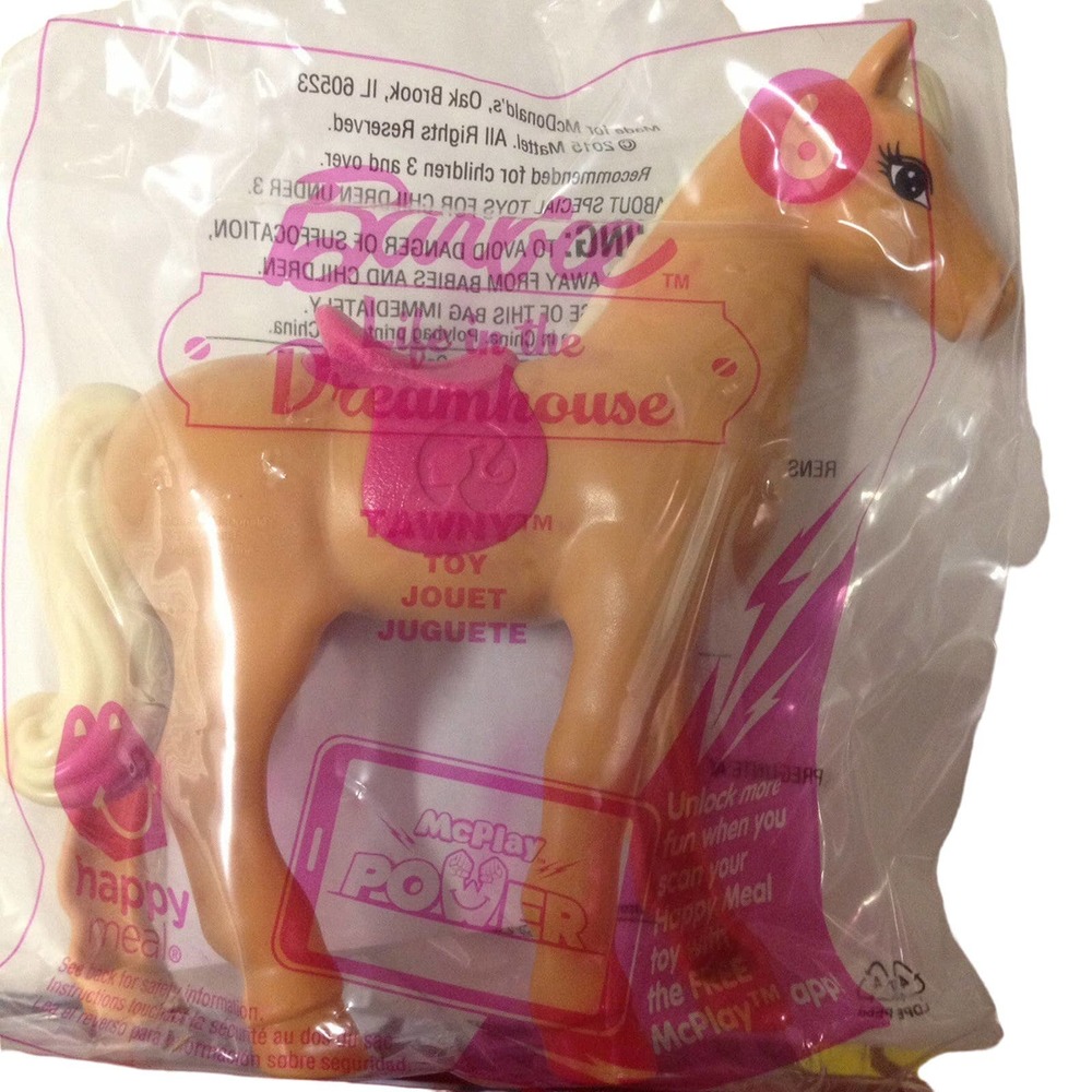 McDonald's 2015 Barbie Life in The Dreamhouse Tawny Horse Pony Toy #6